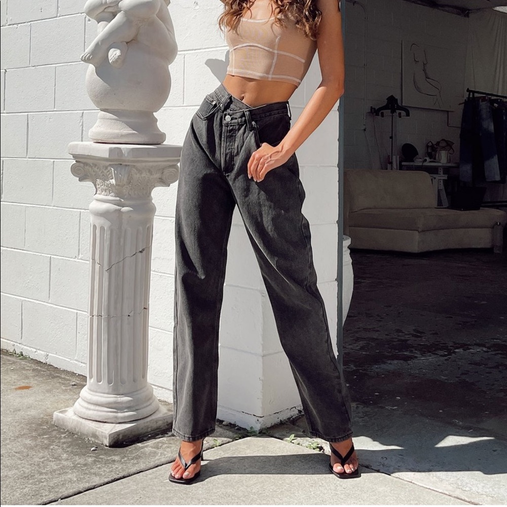 Princess Polly Holly Asymmetric Jeans